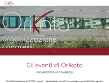 Tablet Screenshot of events.orikata.it